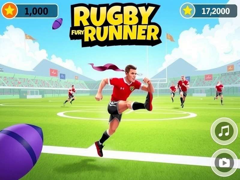 Rugby Fury Runner Game Screenshot